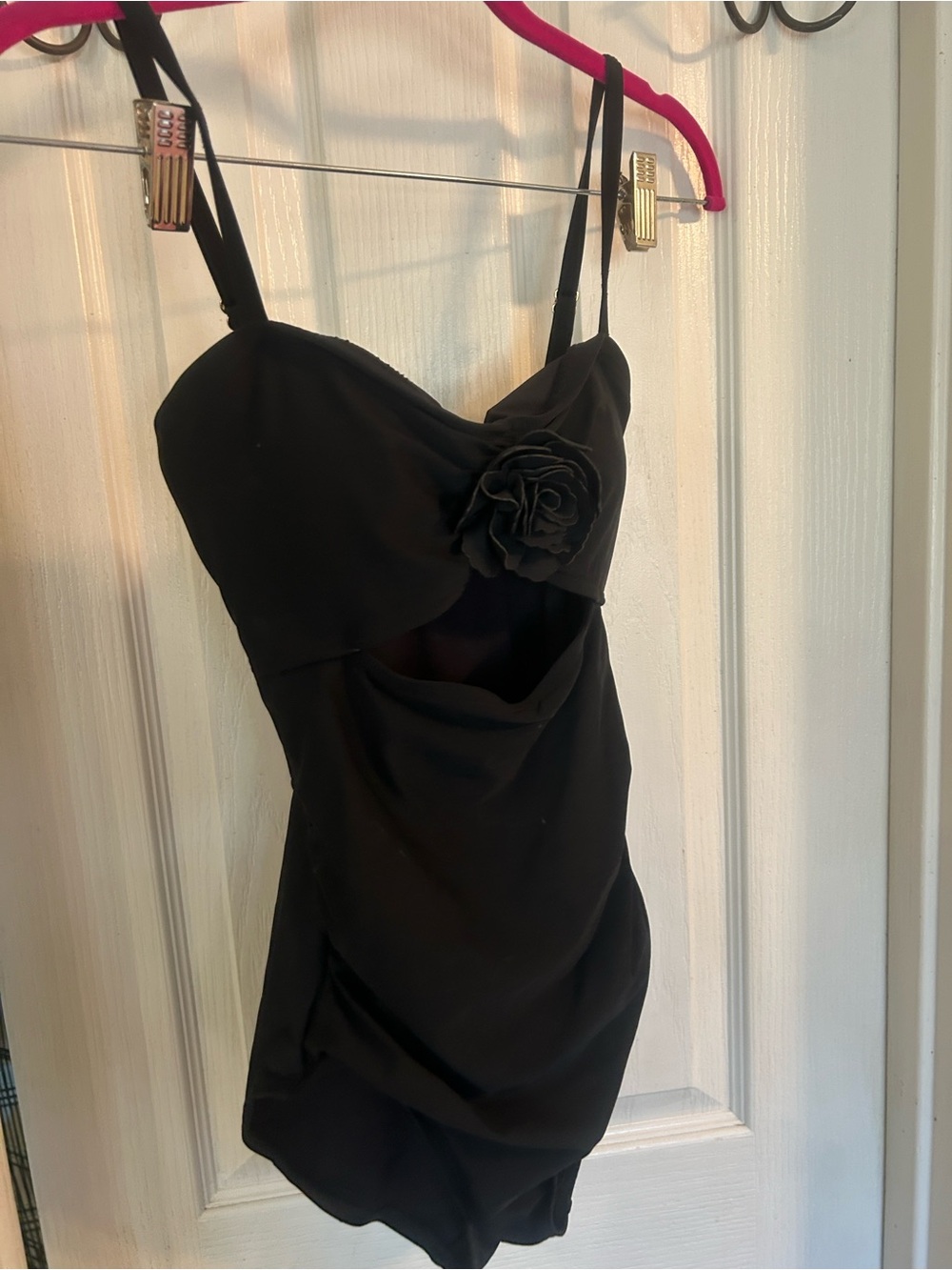 Kate Spade rose peep hole swim suit size SP